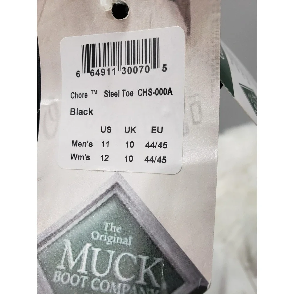 NEW SZ 11 Muck Boot Company Chore STEEL TOE TALL Rubber Work All Conditions Rain